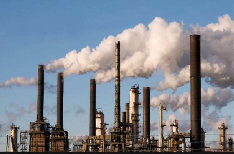 khí thải nhà máy công nghiệp