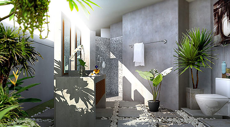 Khử mùi toilet bằng cây xanh