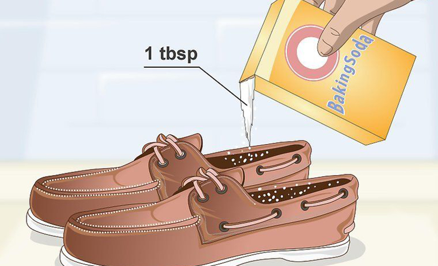 Khử mùi giày dép bằng Baking soda