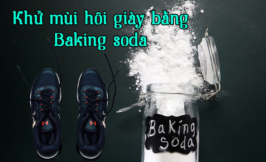 baking soda là cách chữa hôi giày đơn giản mà hiệu quả cao