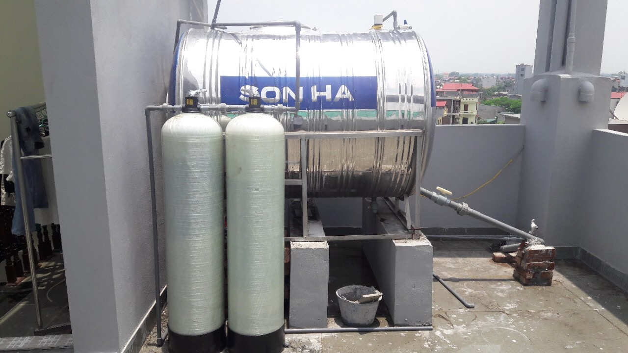 Bể lọc nước gia đình bằng than hoạt tính