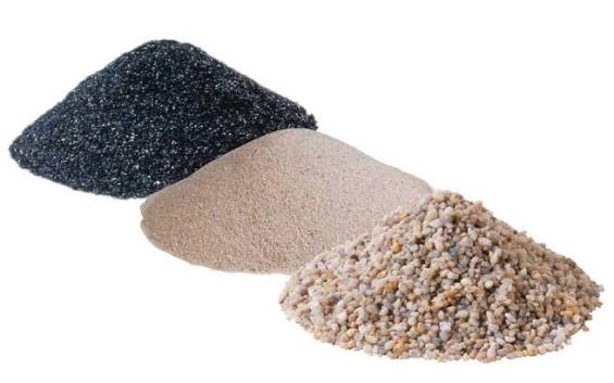 Các lớp vật liệu lọc nước bằng cát